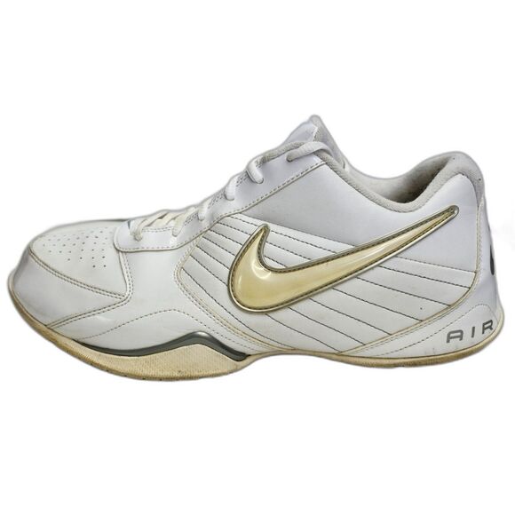 Nike Air Baseline Athletic Shoes Mens 12 White Metallic Sneakers 386240-111 main image 4
